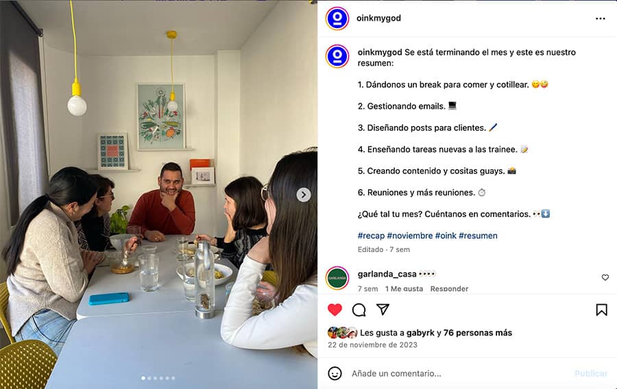 behind the scenes contenido efectivo instagram