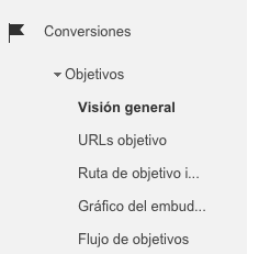 vision general objetivos conversiones Las métricas básicas de Google Analytics para analizar tu blog - vision general objetivos conversiones