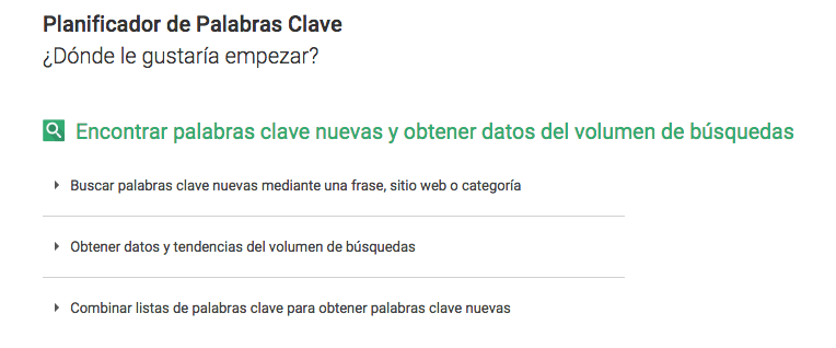 planificador de palabras clave google planificador de palabras clave google