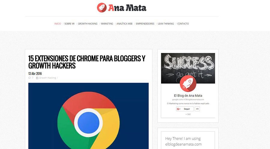 El Blog de Ana Mata - Los Mejores Blogs de Marketing Online en español del 2016 El Blog de Ana Mata - Los Mejores Blogs de Marketing Online en español del 2016