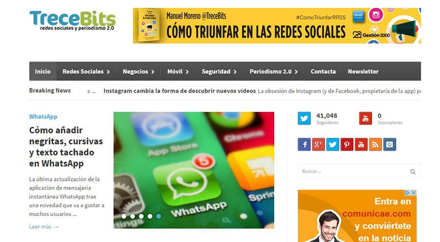 TreceBits - Los Mejores Blogs de Marketing Online en español del 2016 TreceBits - Los Mejores Blogs de Marketing Online en español del 2016