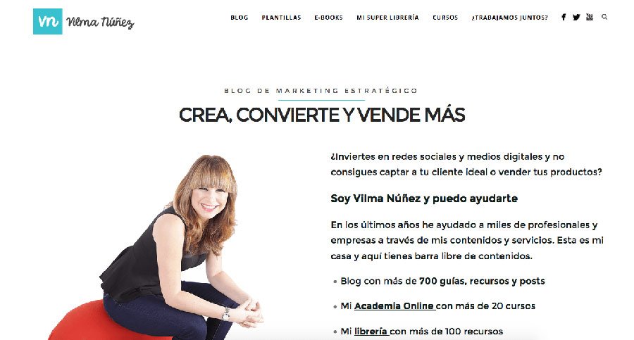 Vilma Nuñez - Los Mejores Blogs de Marketing Online en español del 2016 Vilma Nuñez - Los Mejores Blogs de Marketing Online en español del 2016