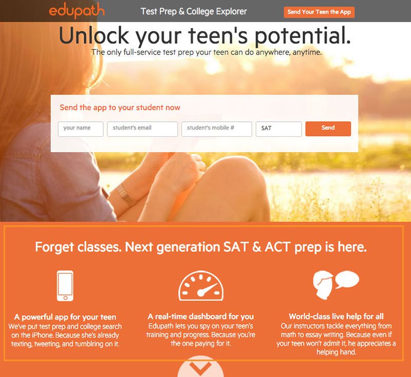 Cómo crear una landing page perfecta: ejemplo beneficios