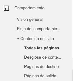 Informe todas las paginas de Google Analytics Informes de Google Analytics para Marketeros: todas las paginas