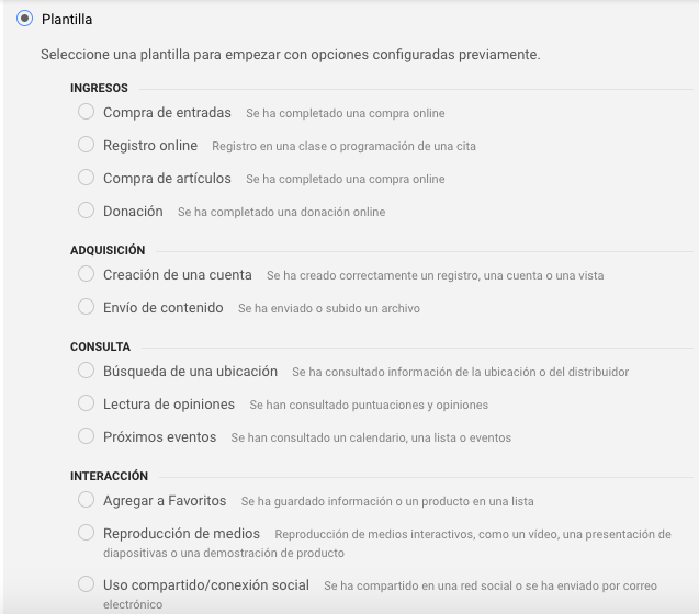 plantillas objetivos en google analytics plantillas objetivos en google analytics