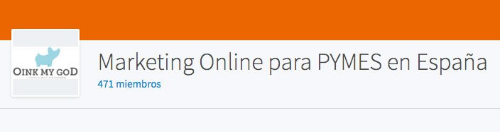 Tareas a realizar despues de publicar un post : compartir en grupos de Linkedin Grupo Linkedin Marketing Online para PYMES en España de Oink my God