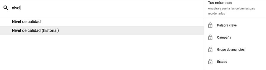 personalizar columnas google ads personalizar columnas google ads