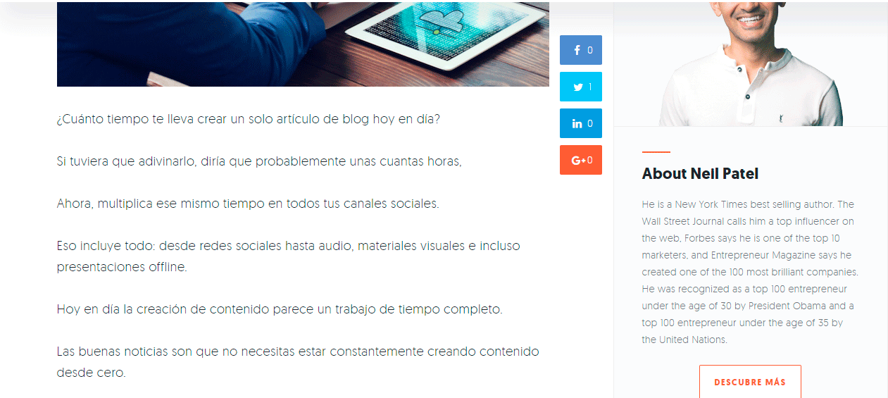 redacta frases cortas para aumentar los shares de tus posts