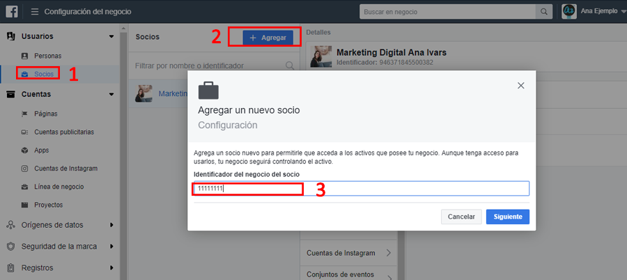 facebook business manager agregar nuevo socio facebook business manager agregar nuevo socio