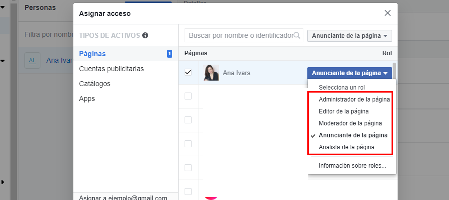 facebook business manager roles pagina facebook facebook business manager roles pagina facebook