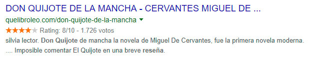rich snippets don quijote rich snippets don quijote