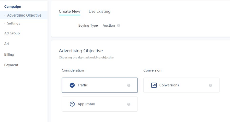 objetivo campaña publicidad tiktok ads