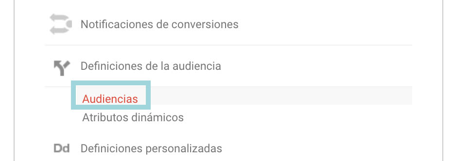 google analytics audiencias