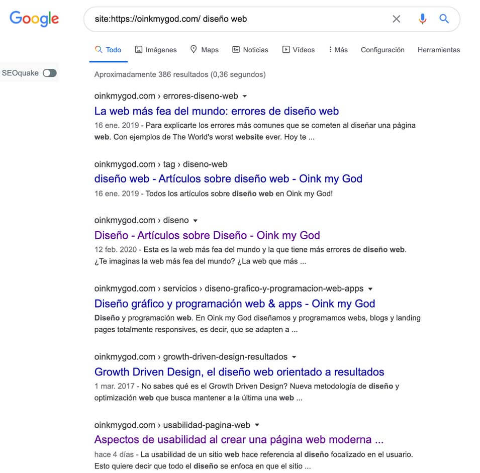 Localizar canibalizaciones seo