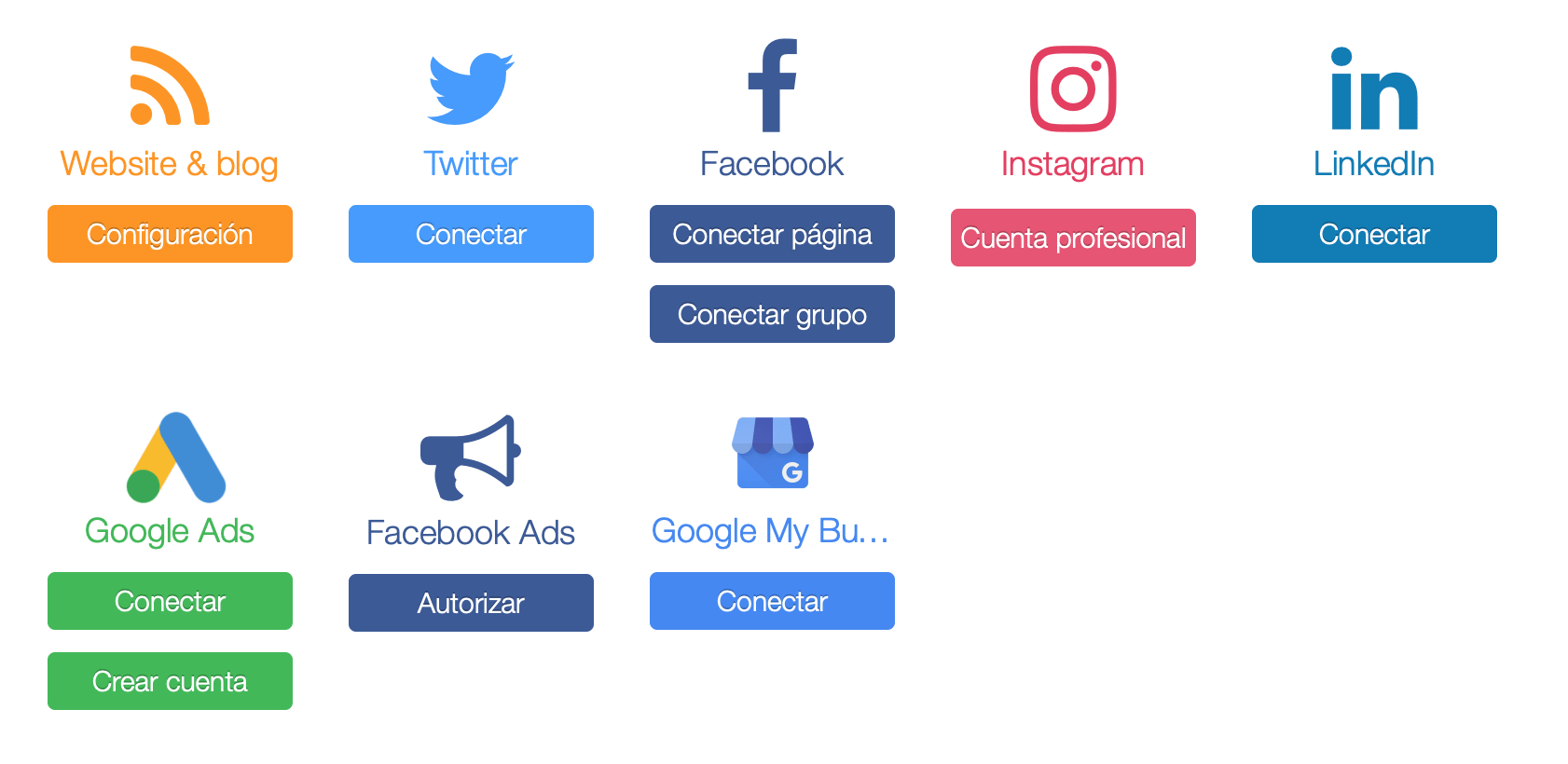 conexiones redes sociales metricool