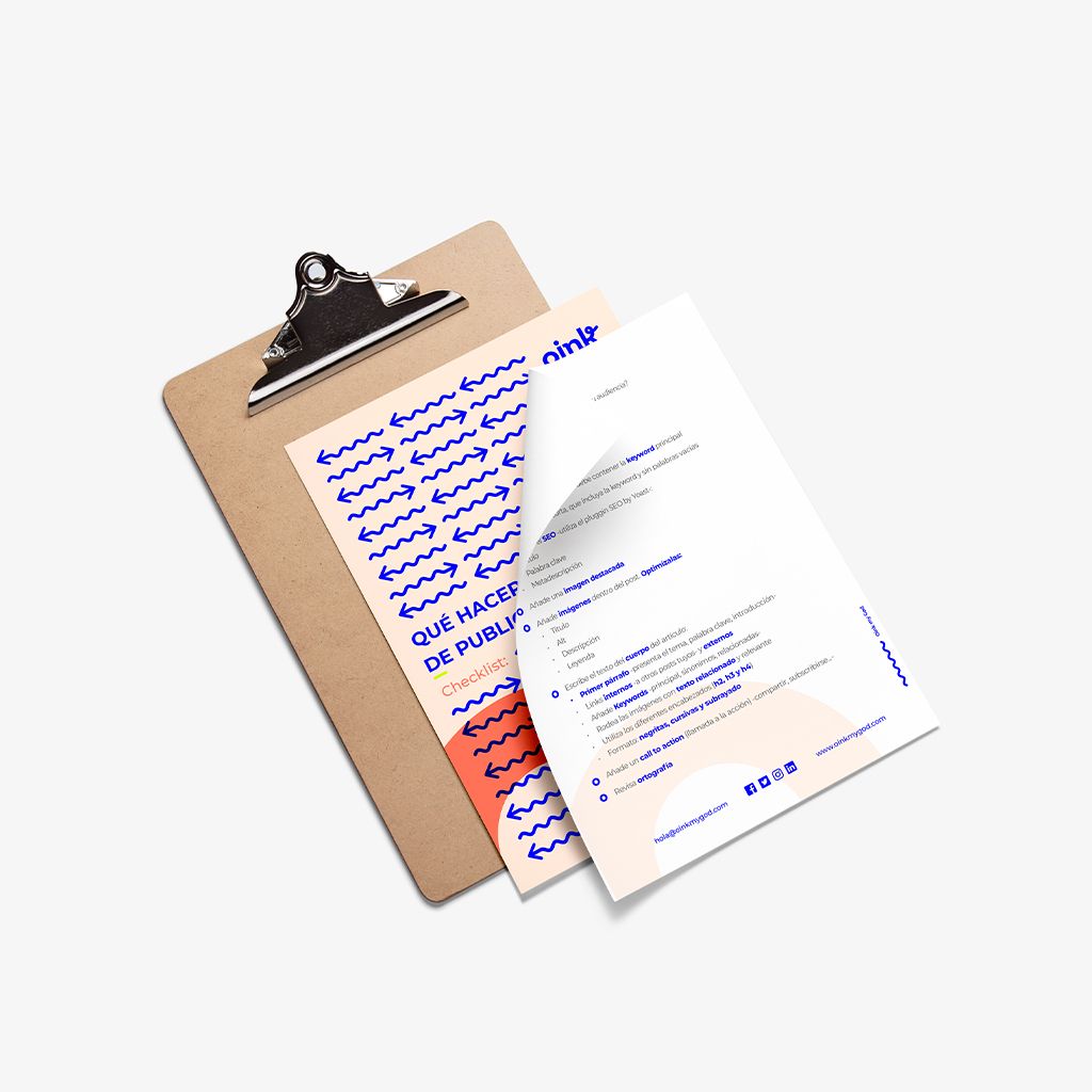 Checklist con todo lo que debes hacer antes de publicar un post