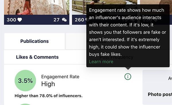 Engagement Heepsy marketing influencers