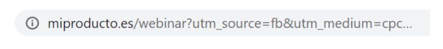 ejemplo url parametros utm