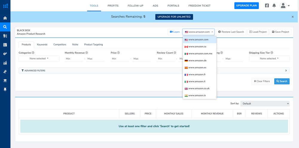 Helium 10 es una suite con 22 herramientas para Amazon
