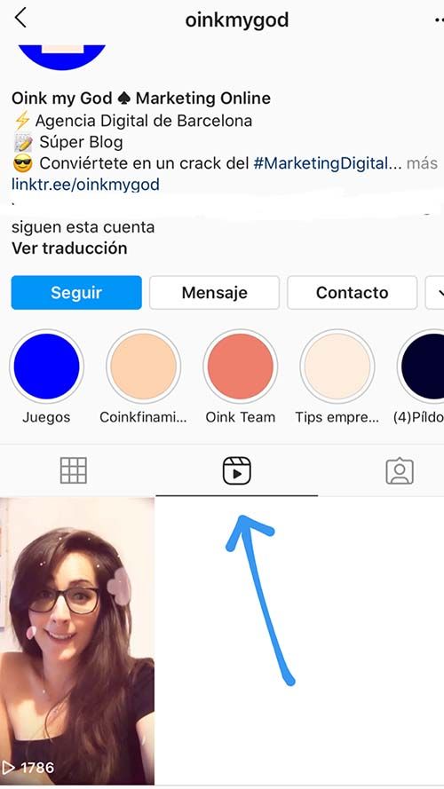 donde encontrar reels de instagram