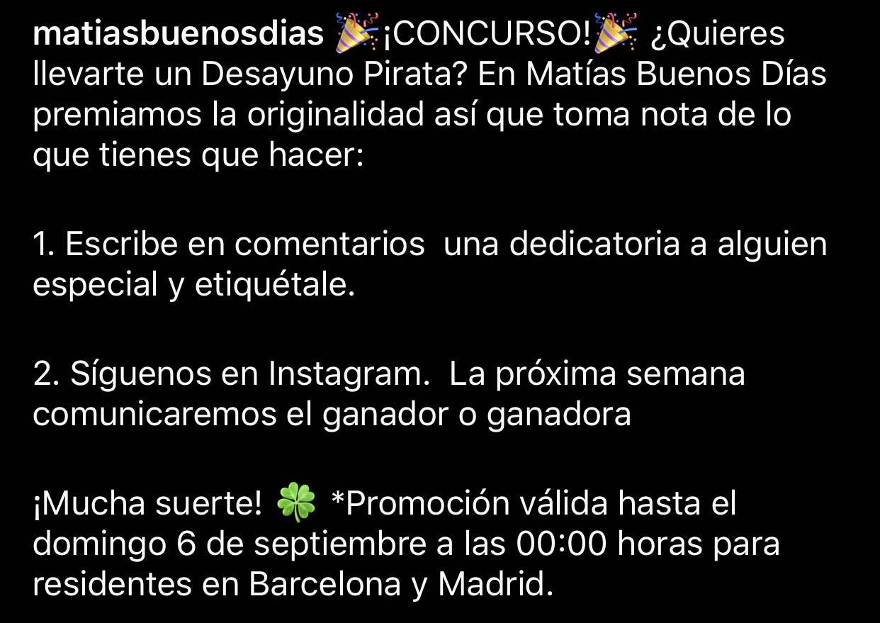 ejemplo sorteo en instagram matias buenos dias ejemplo sorteo en instagram matias buenos dias
