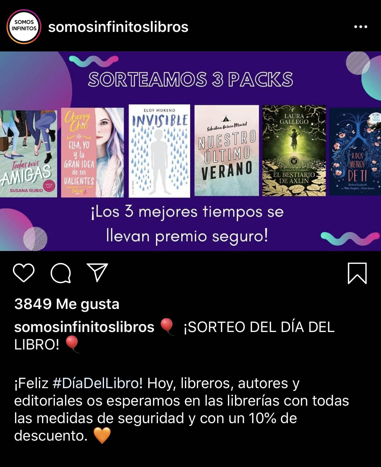 ejemplo sorteo en instagram somos infinitos ejemplo sorteo en instagram somos infinitos