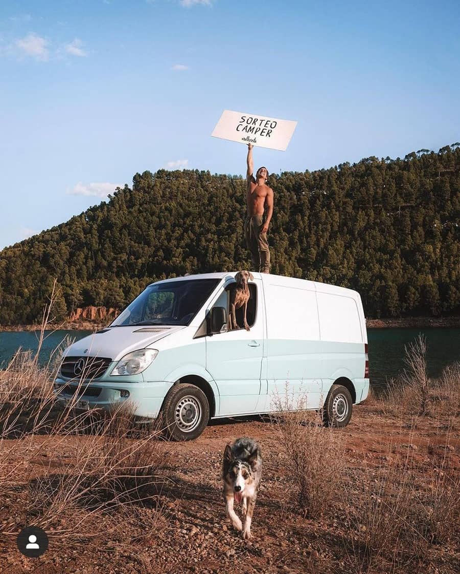 ejemplo sorteo en instagram voltereta valencia sorteo camper viral