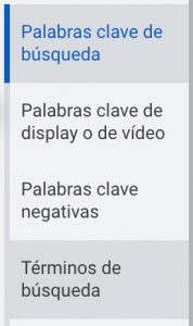 menu terminos de busqueda google ads menu terminos de busqueda google ads