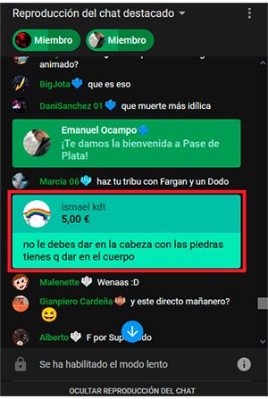 Super Chat en Youtube Super Chat