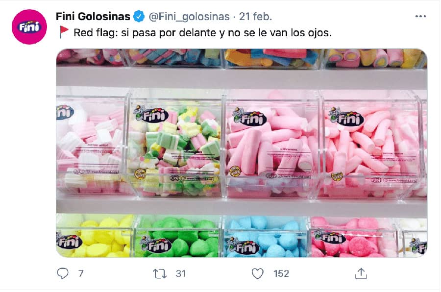 estrategia marketing twitter fini golosinas