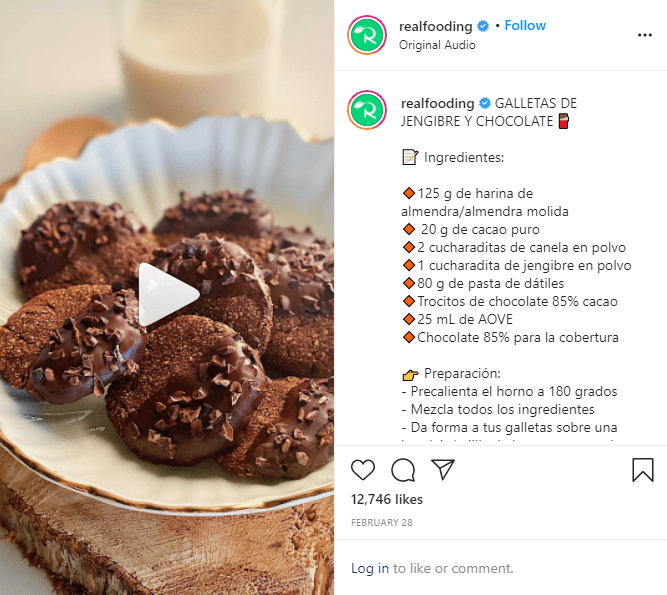 Instagram reels recetas de cocina Instagram reels recetas de cocina