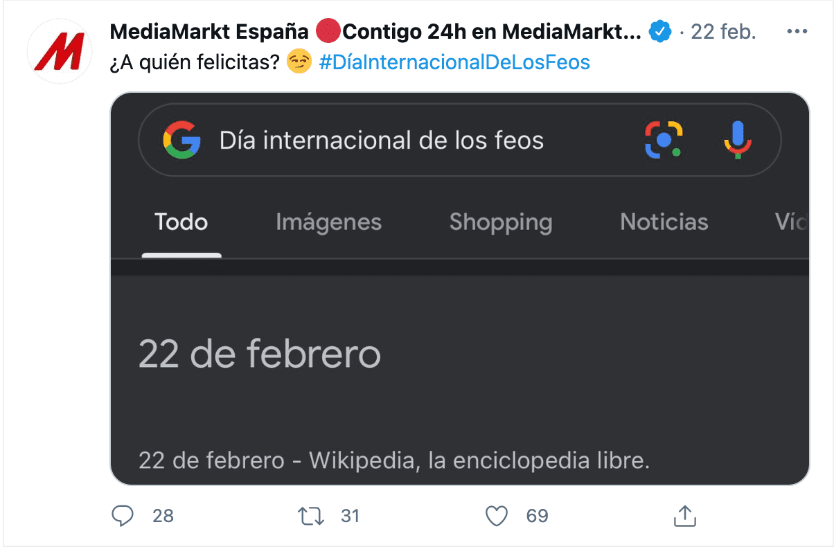 estrategia marketing twitter MediaMarkt meme
