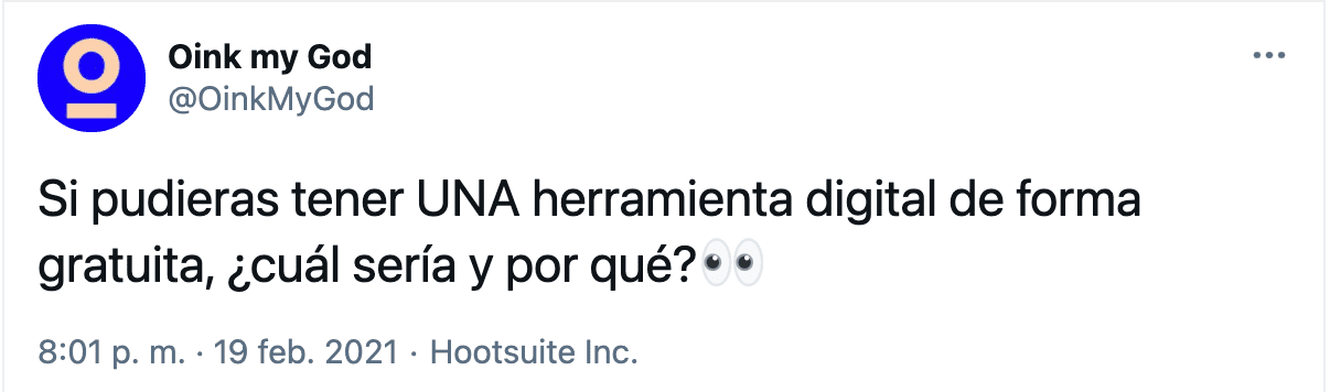 estrategia marketing twitter oink contenido para la comunidad