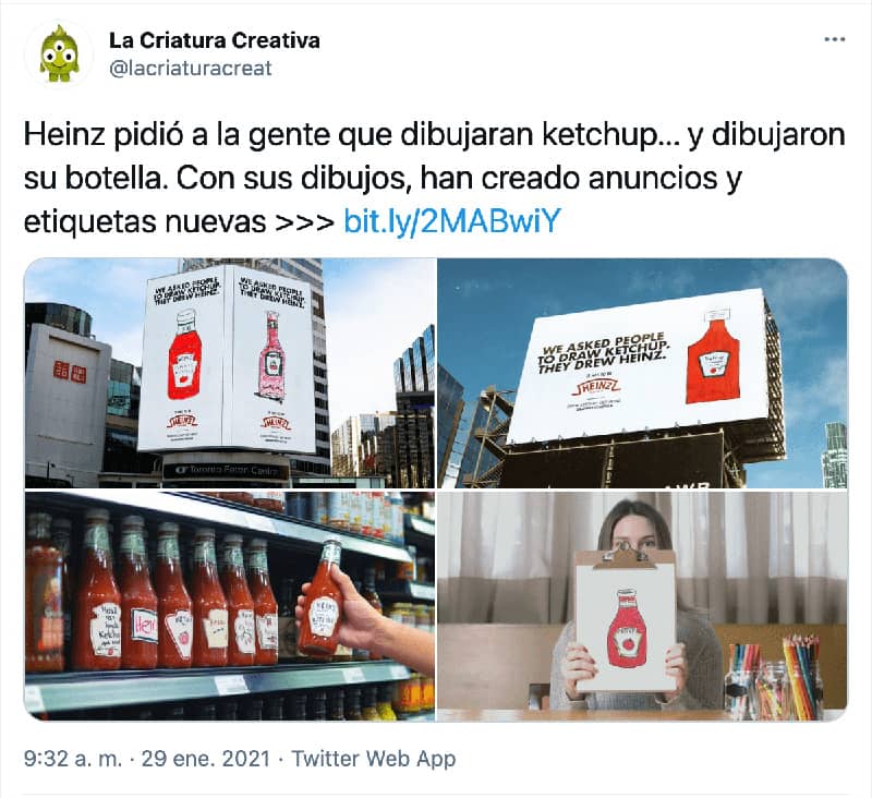 ejemplo la criatura creativa
