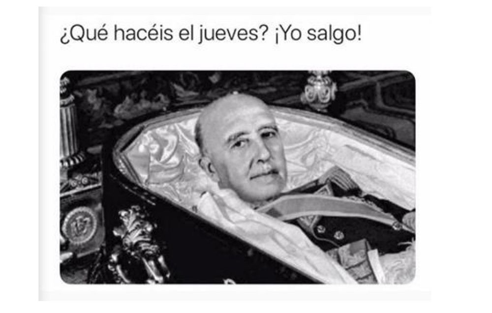 meme exhumacion franco