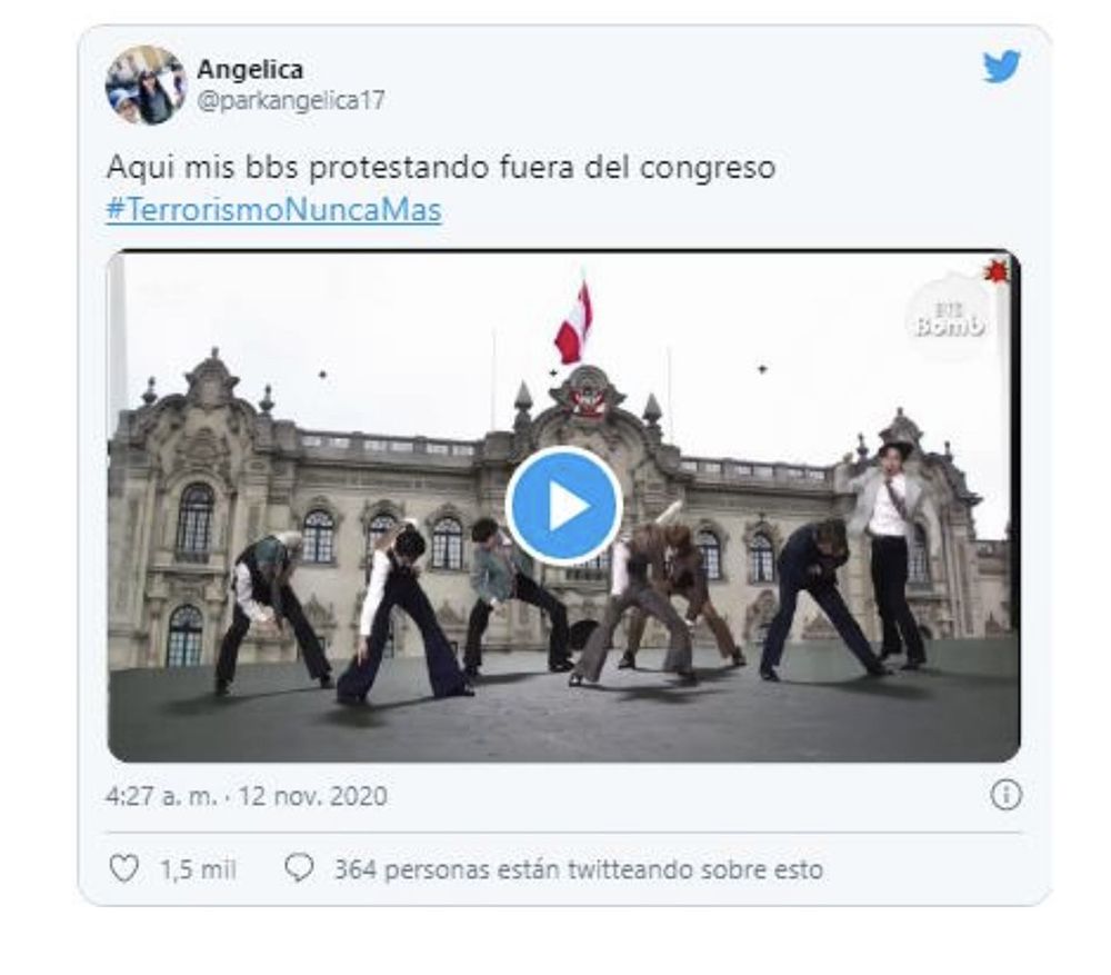 terrorismo nunca mas protesta peru