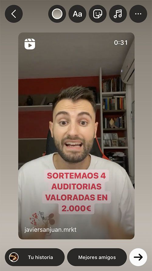 trucos instagram reels commpartir en feed