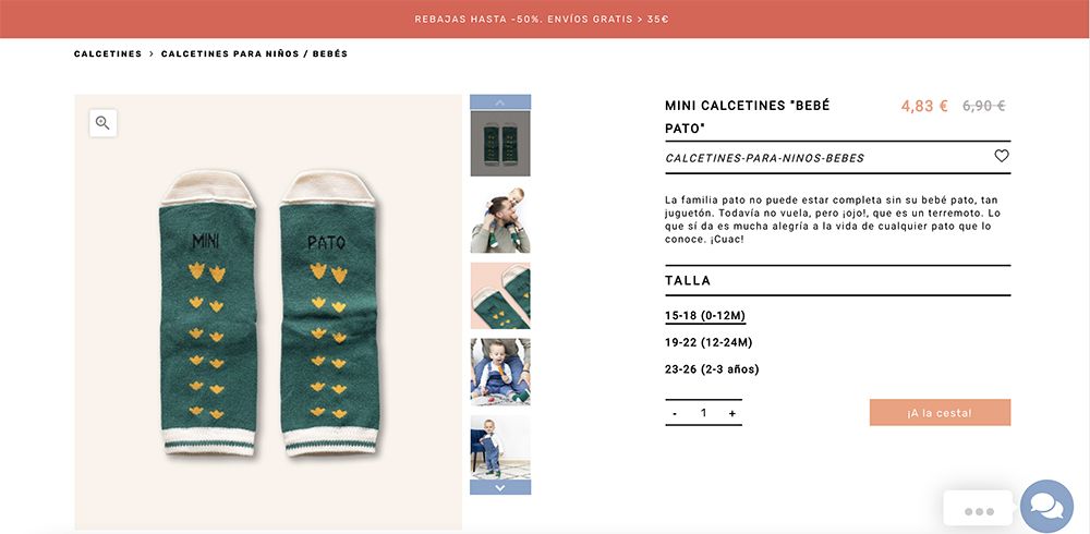 ejemplo ficha de producto UO