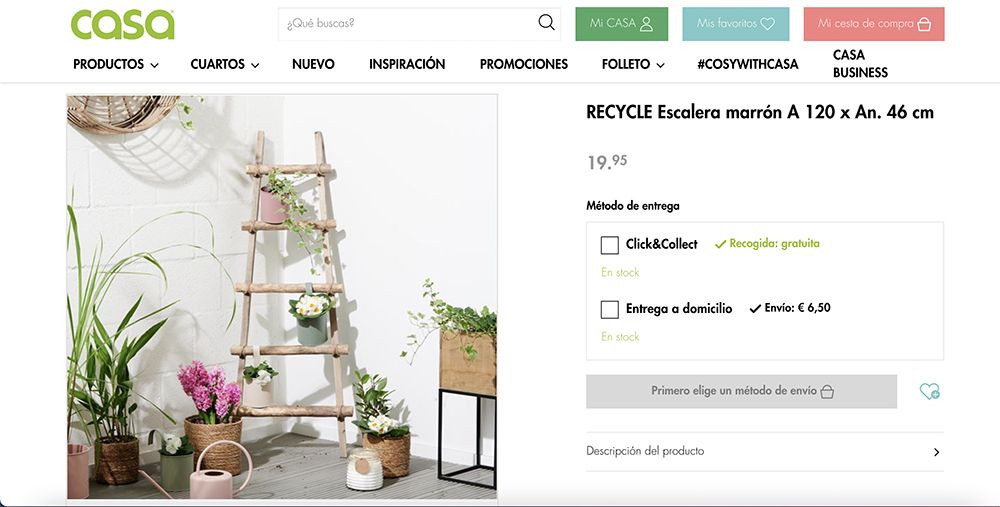 ejemplo ficha de producto casa