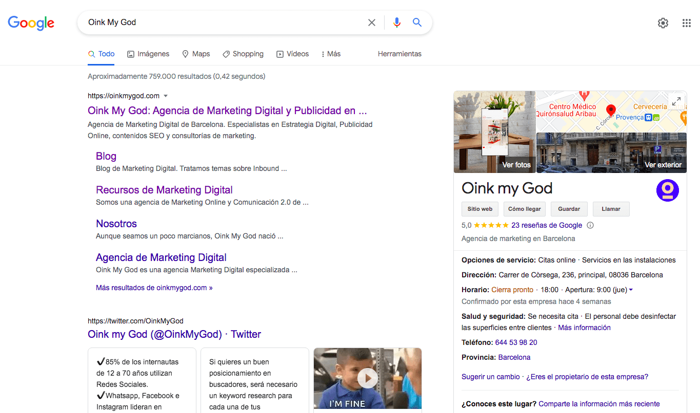 palabras clave intención navegacionales