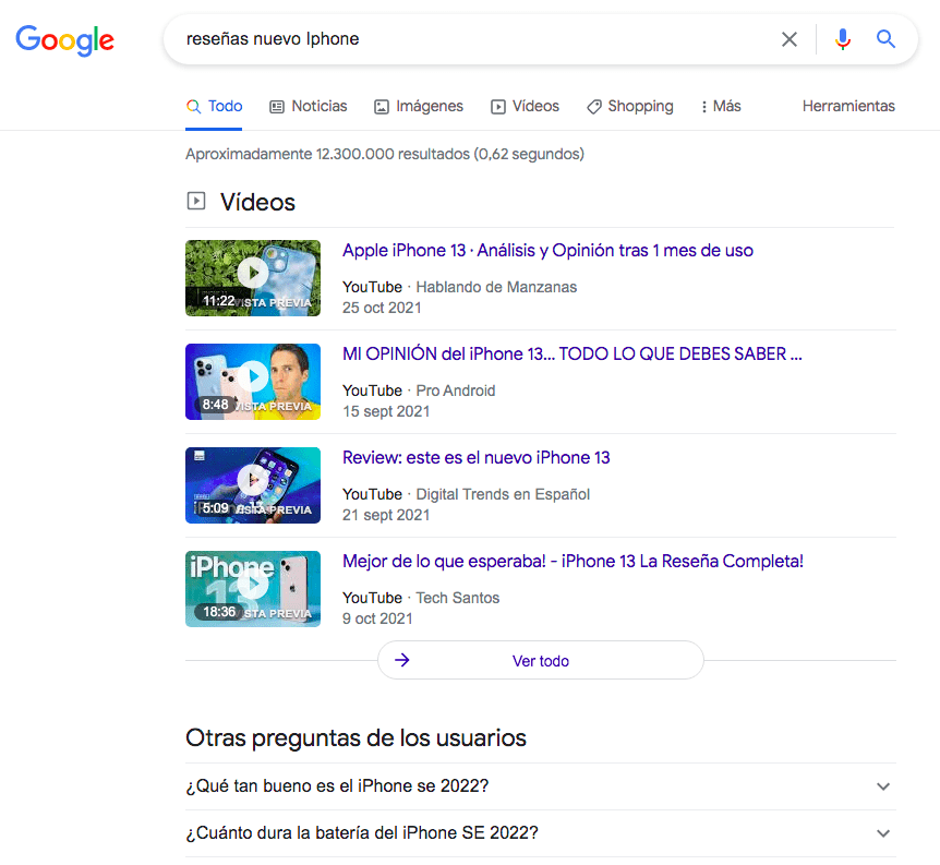 palabras clave intención comercial