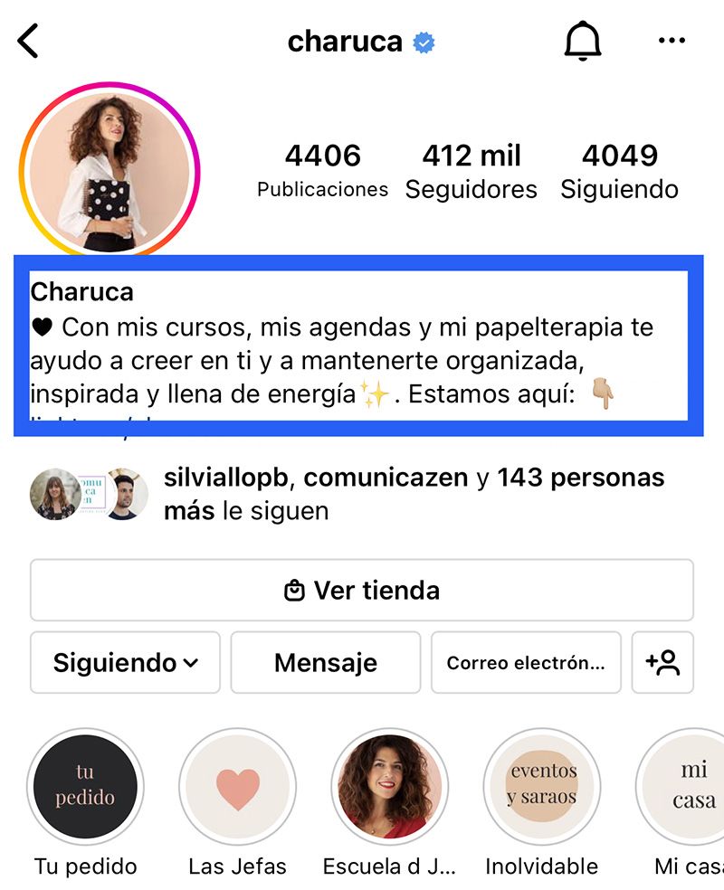 copywriting para instagram charuca