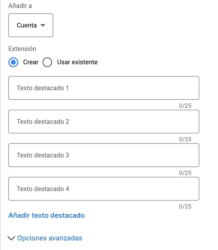 como crear extension texto destacado