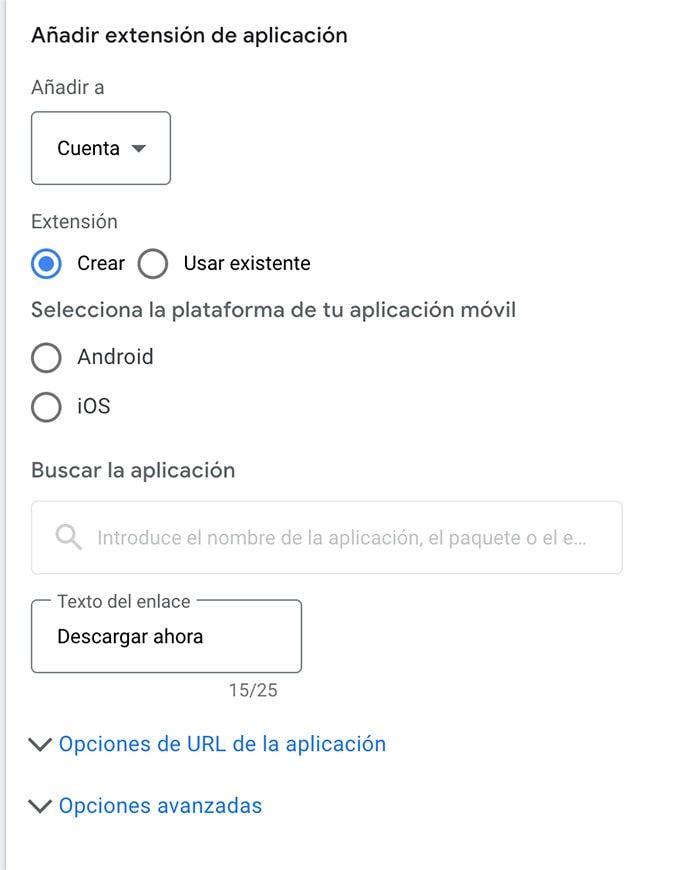 como crear extensiones de aplicaciones