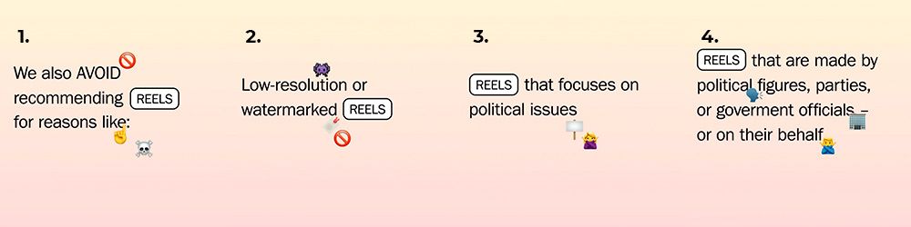 contenido que penaliza el algoritmo de instagram reels algoritmo instagram reels contenido prohibido
