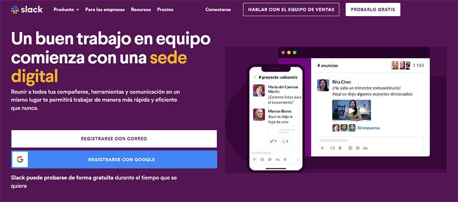 ejemplo copy cta slack ejemplo call to action slack