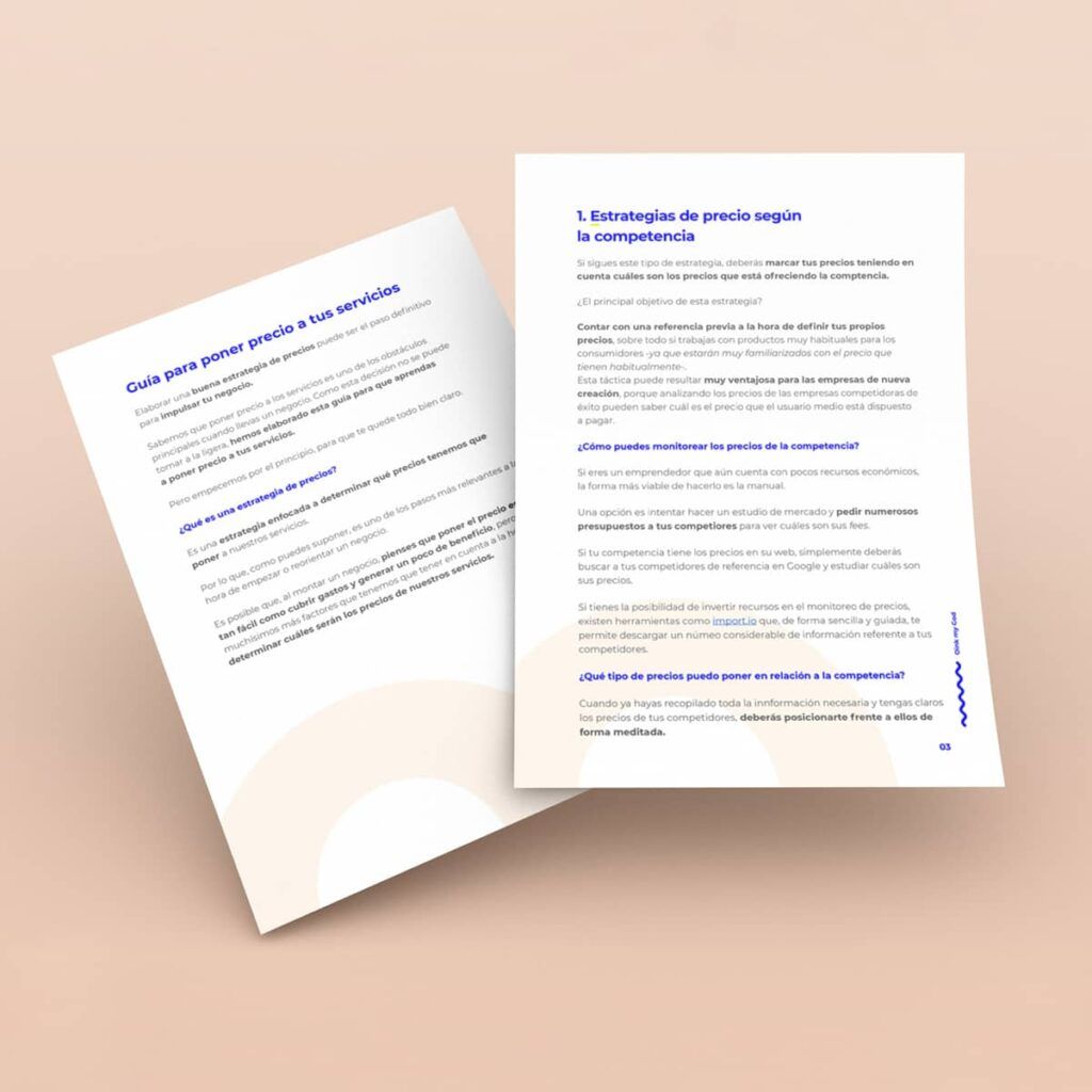 Guía para poner precio a tus servicios