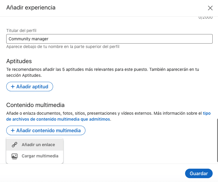 novedad linkedin experiencias