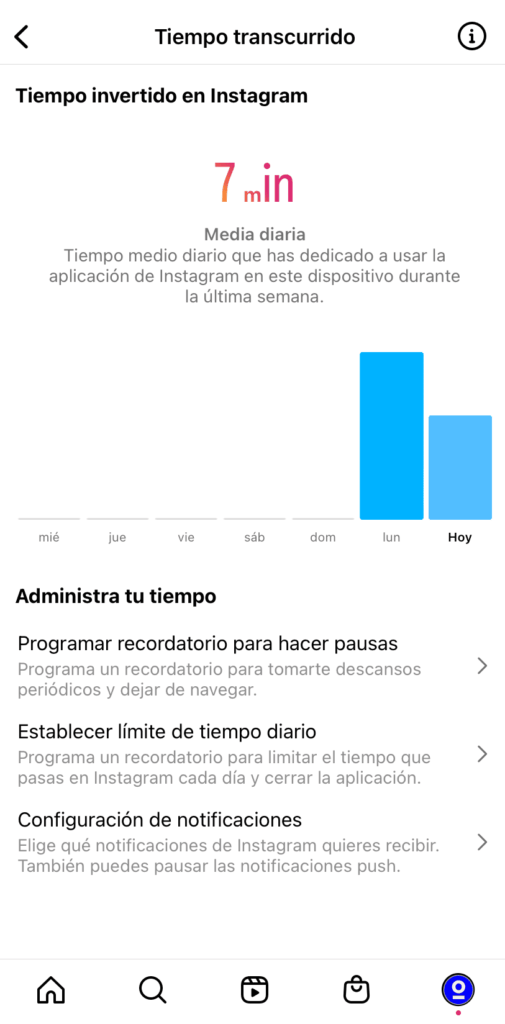 novedades instagram tomarse descanso
