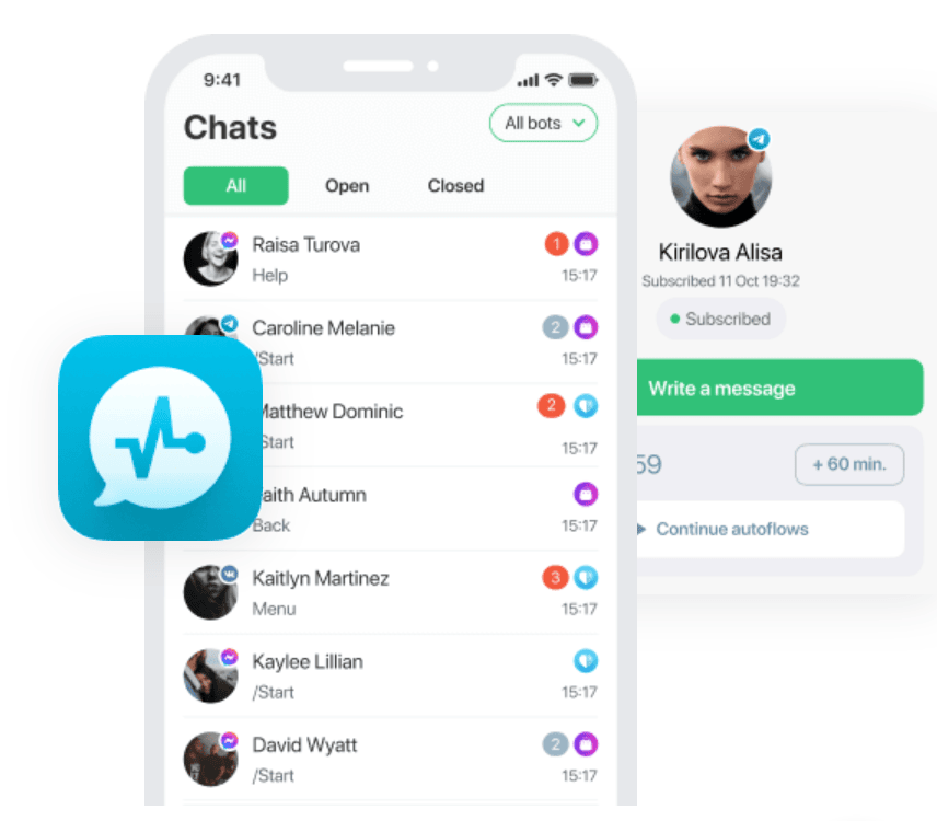 chatbot sendpulse interfaz